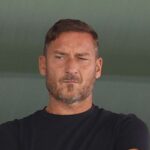 Francesco Totti sugli spalti per Frosinone Sassuolo