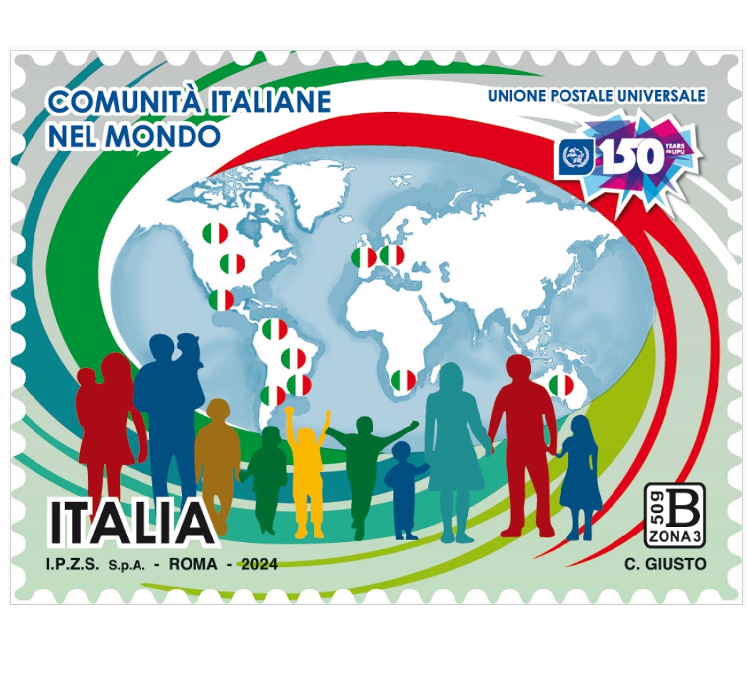 Un francobollo per le comunità italiane nel mondo e per il 150° anniversario dell’Unione Postale Universale 