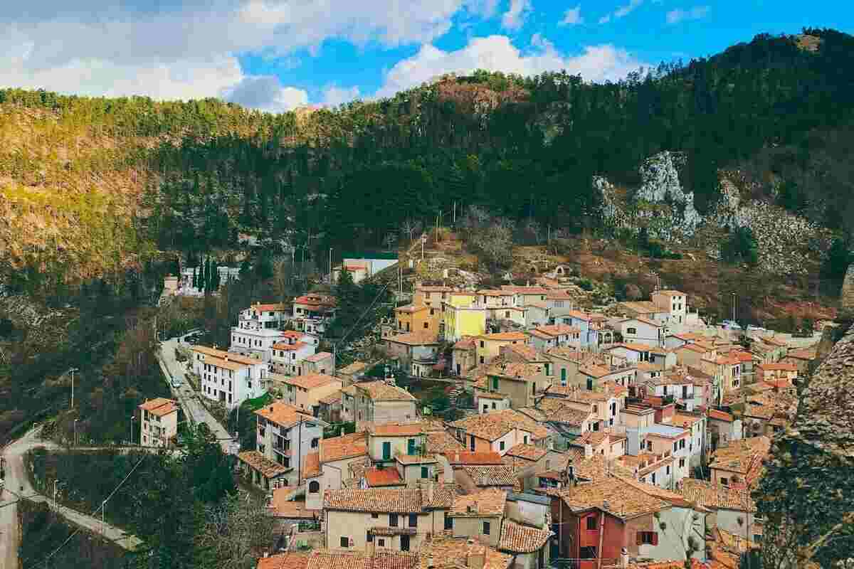 Cervara di Roma dall'alto