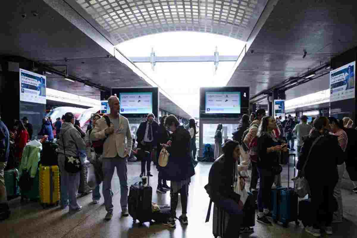 Una stazione dei treni