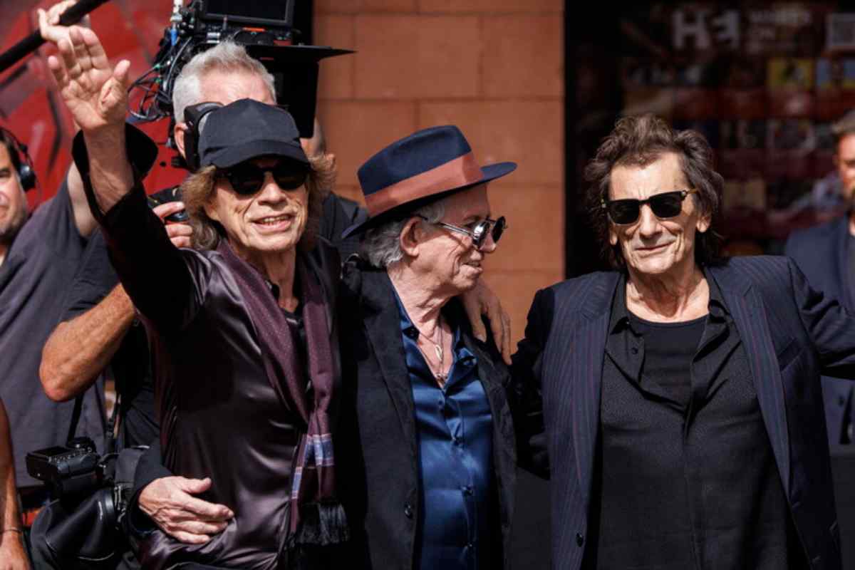 Mick Jagger, Keith Richards e Ronnie Wood, i membri dei Rolling Stones