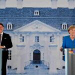 Angela Merkel con Giuseppe Conte quando lui era primo ministro