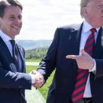 Giuseppe Conte, presidente del M5s e Donald Trump