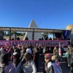 Donne in corteo a Roma il giorno 23.11.24