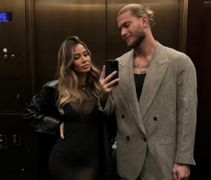 diletta leotta e loris karius in ascensore