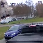 il video dell'esplosione di una casa in ohio