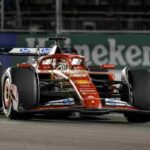 Una delle due Ferrari guidate da Leclerc e Sainz