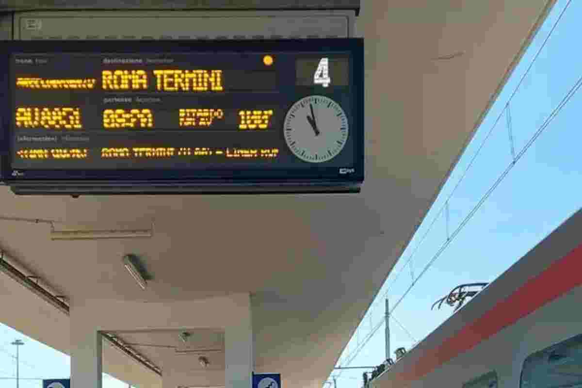 Una stazione ferroviaria