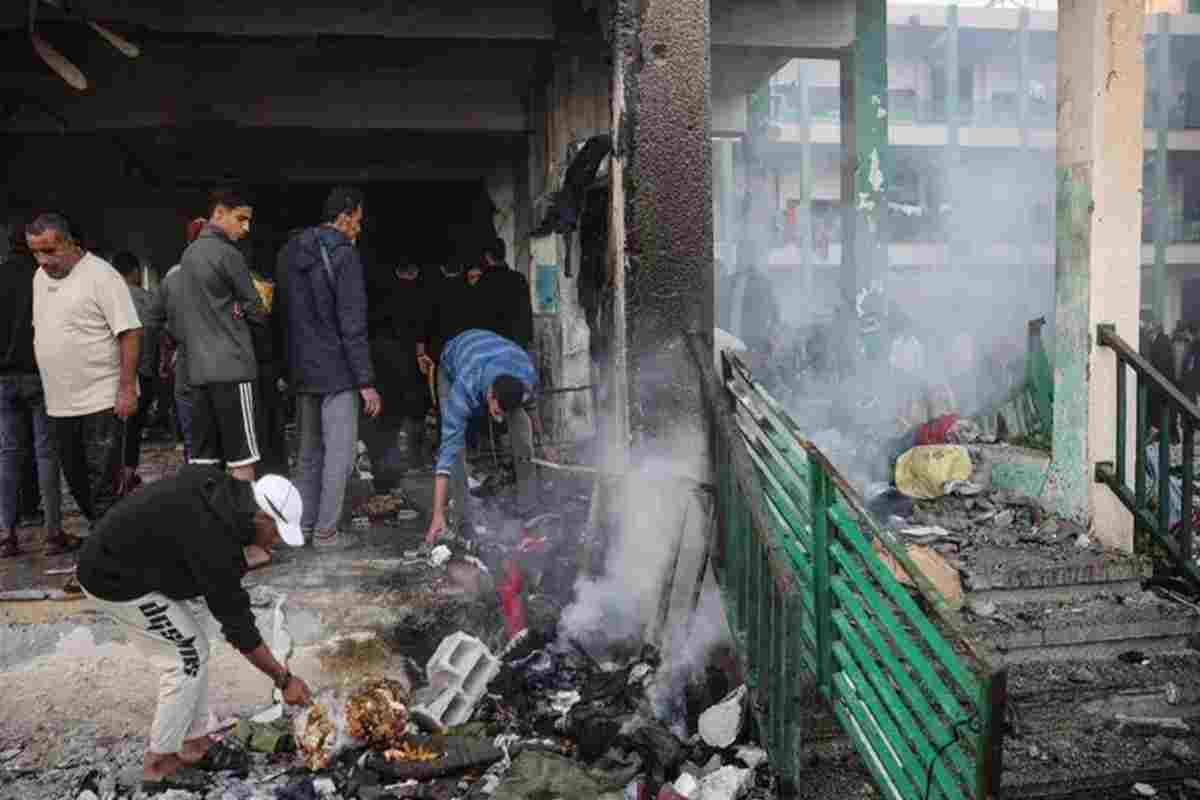 Una casa bombardata a Gaza