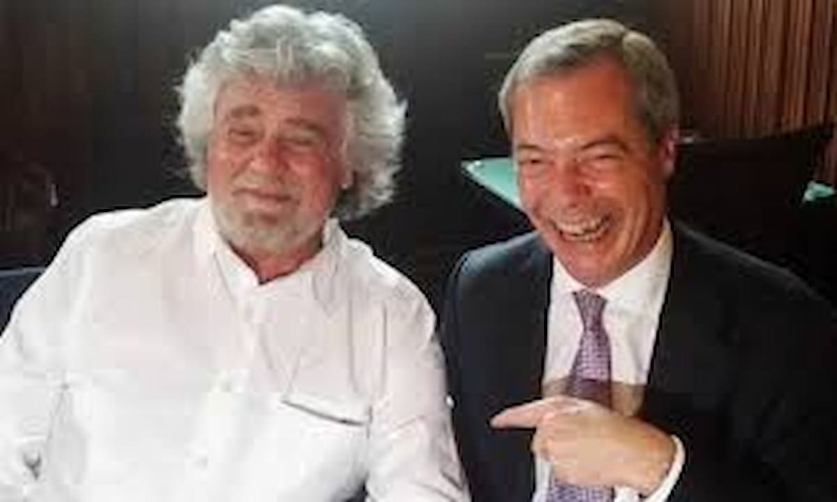 Beppe Grillo e Nigel Farage