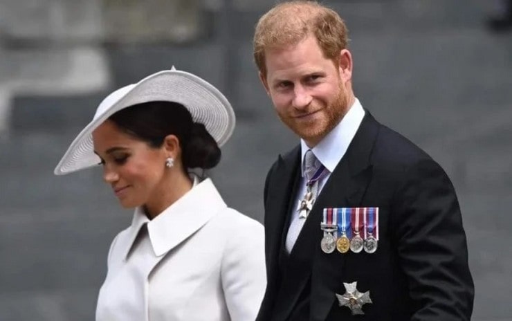 meghan markle e harry in un'uscita ufficiale