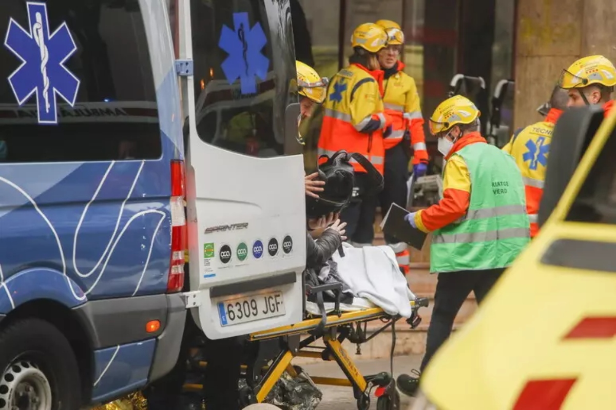 soccorsi in spagna incendio casa riposo