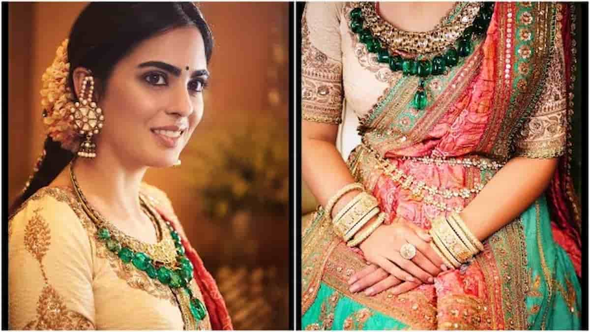 Isha Ambani, orecchini e altri gioielli