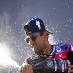 Jorge Martin festeggia la vittoria al Moto GP