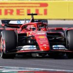 Charles Leclerc a bordo della rossa Ferrari