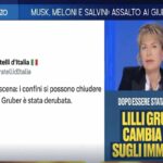 Lilli Gruber contro Matteo Salvini e Fratelli d'Italia