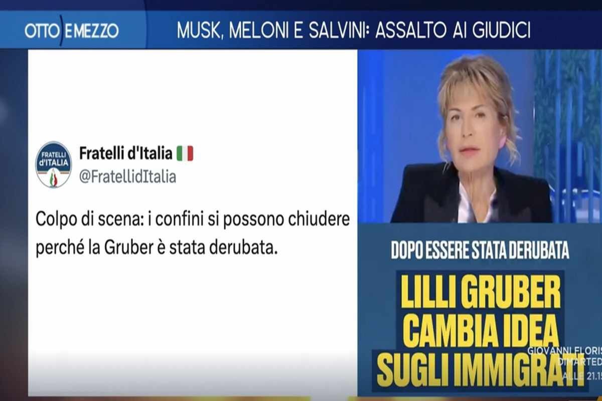 Lilli Gruber contro Matteo Salvini e Fratelli d'Italia