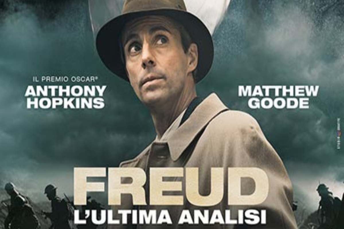 La locandina del film Freud - L'ultima analisi, con l'attore Matthew Goode e il titolo in evidenza