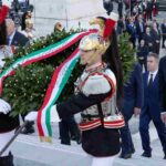 Il Presidente della Repubblica Sergio Mattarella in occasione della deposizione di una corona d’alloro sulla Tomba del Milite Ignoto nella ricorrenza della Giornata dell'Unità Nazionale e delle Forze Armate 