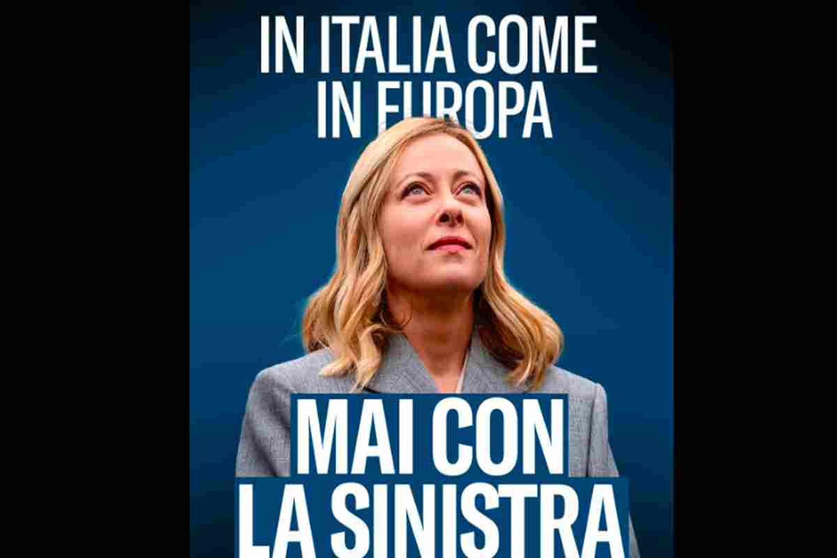 In Italia come in Europa, mai con la sinistra. Il post di Fratelli d'Italia