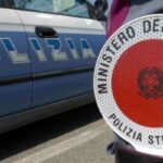 Una pattuglia della Polizia Stradale