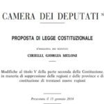 La proposta di legge di Fratelli d'Italia per l'abolizione delle Regioni