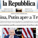 prima pagina repubblica 8 11 2024