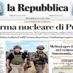 La Repubblica del 20 novembre