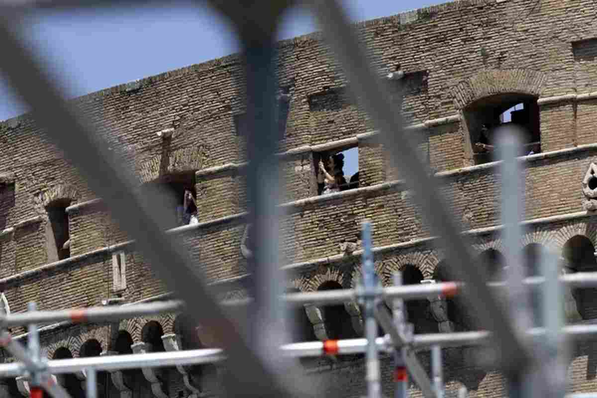 I lavori al Colosseo