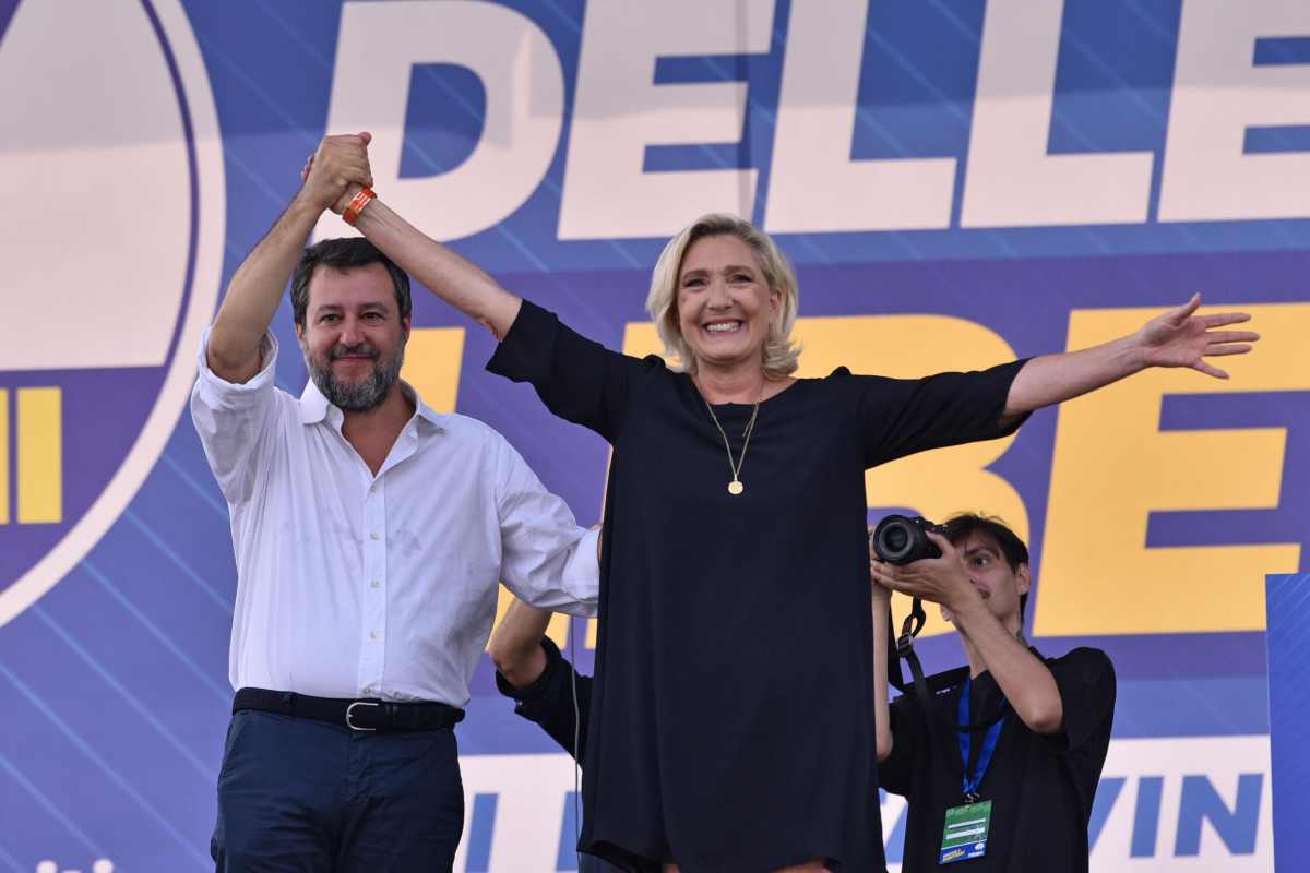 salvini con le pen