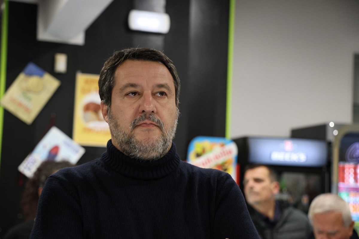 Matteo Salvini a Spoleto per un appuntamento elettorale.