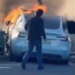 tesla in fiamme a toronto