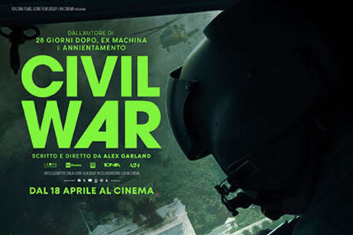 La locandina del film Civil War, con il titolo in evidenza