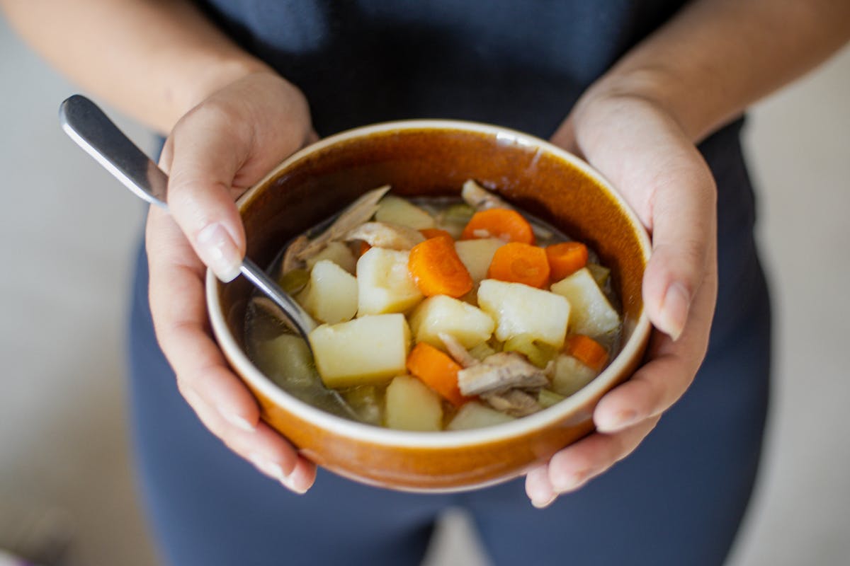 una zuppa di verdure