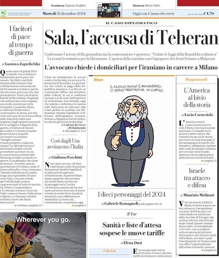 La Repubblica del 31 dicembre