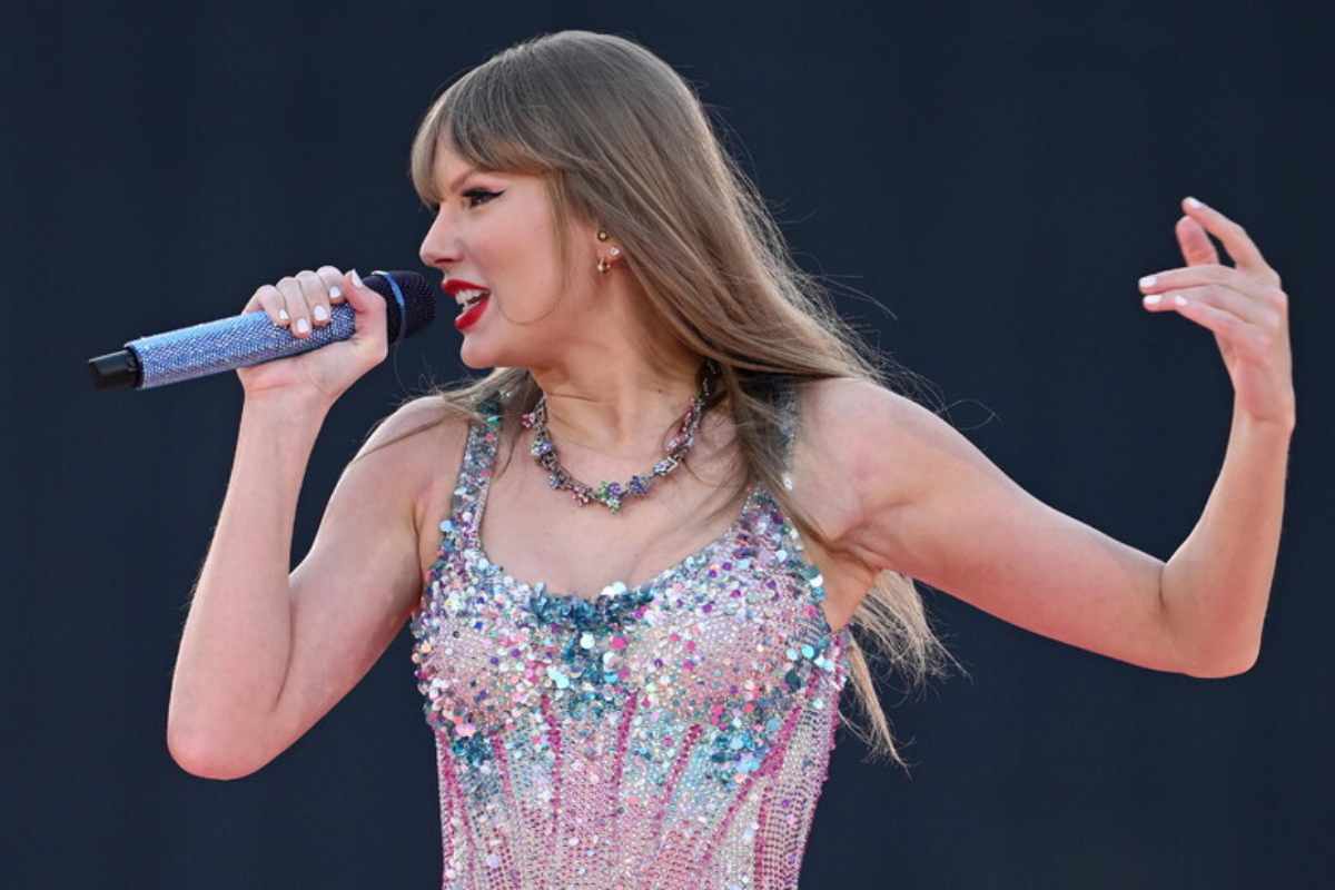 La cantante Taylor Swift in concerto 