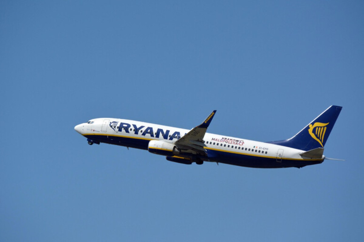 Aereo Ryanair in volo