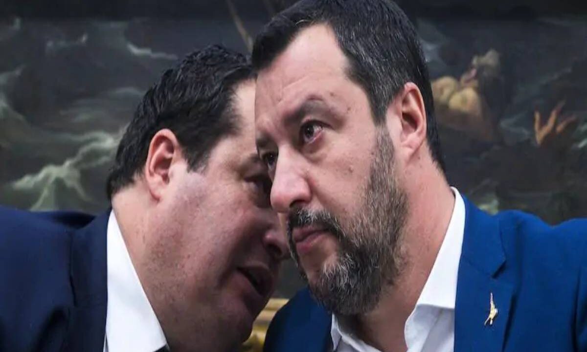 Durigon della Lega insieme a Salvini