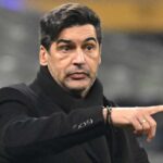 Paulo Fonseca dà indicazioni in Atalanta-Milan