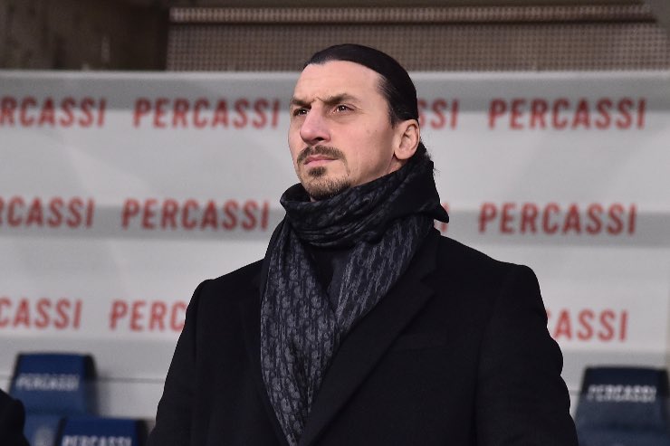 Ibrahimovic sugli spalti a Bergamo