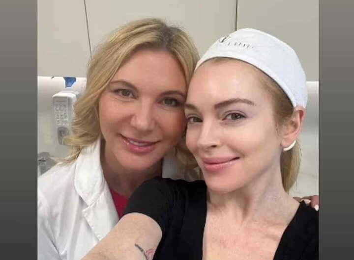 Lindsay Lohan selfie con Radmila Lukian