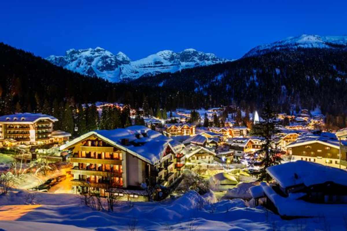 Madonna di Campiglio di notte