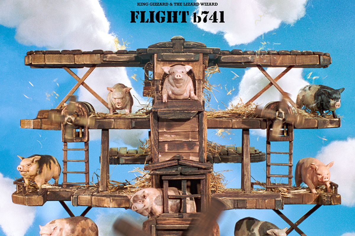 Immagine di copertina del nuovo album dei King Gizzard and the Lizard Wizard, Flight b741