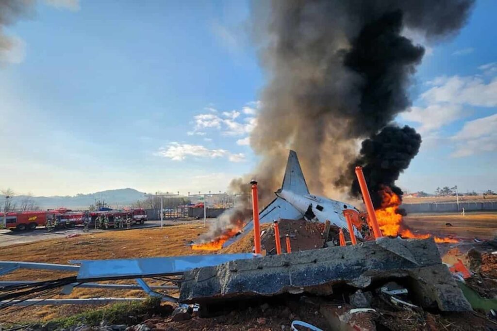 Aereo caduto in Corea