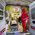 l'interno di una ambulanza