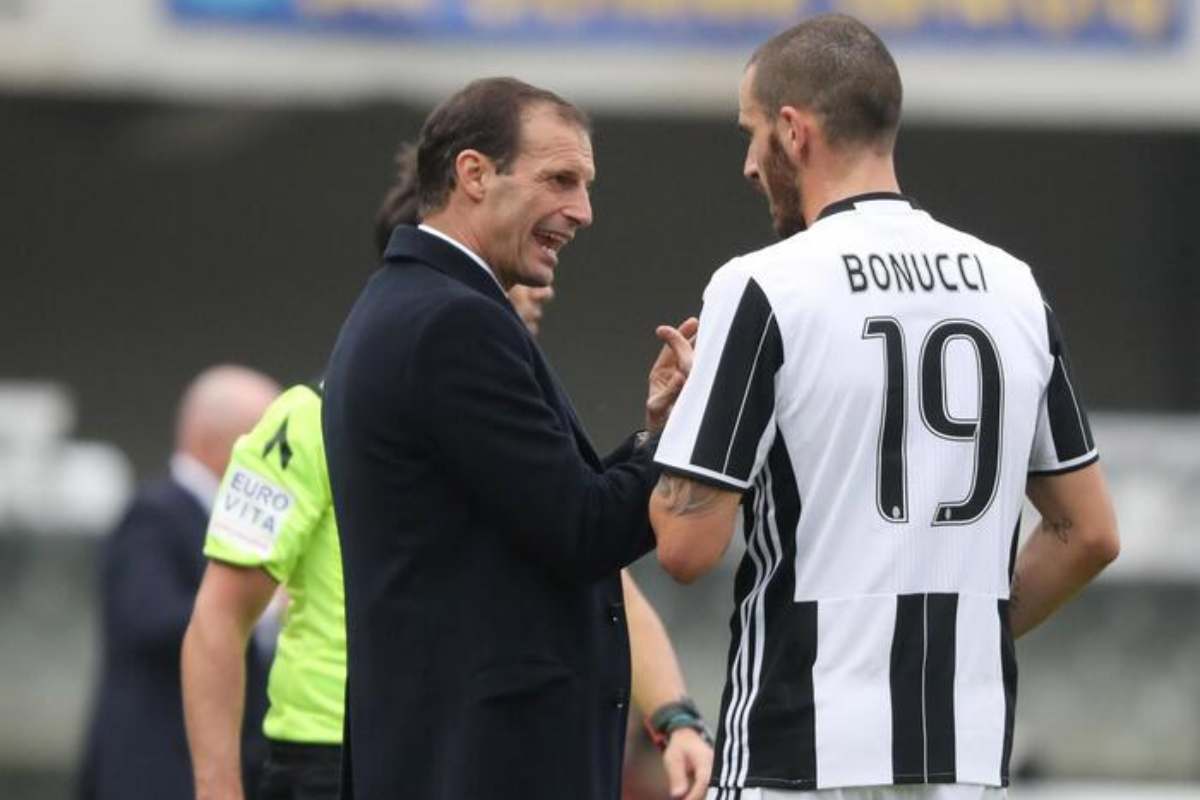 bonucci e allegri ai tempi della juventus