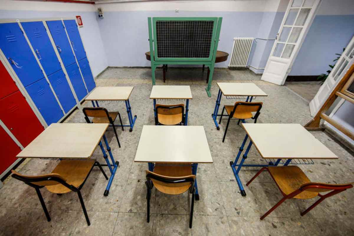 I banchi di una scuola