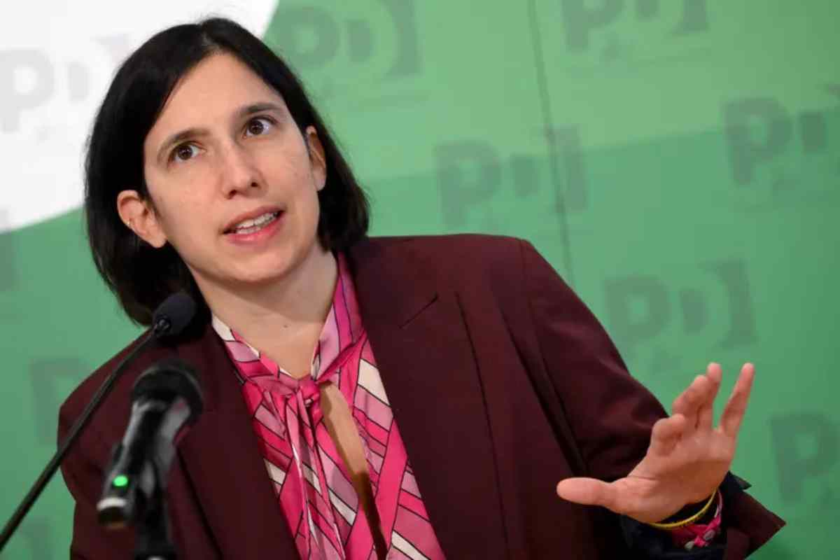 La segretaria del Pd Elly Schlein