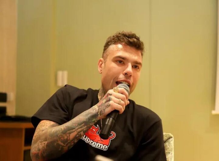 Fedez in conferenza stampa