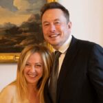 giorgia meloni con elon musk